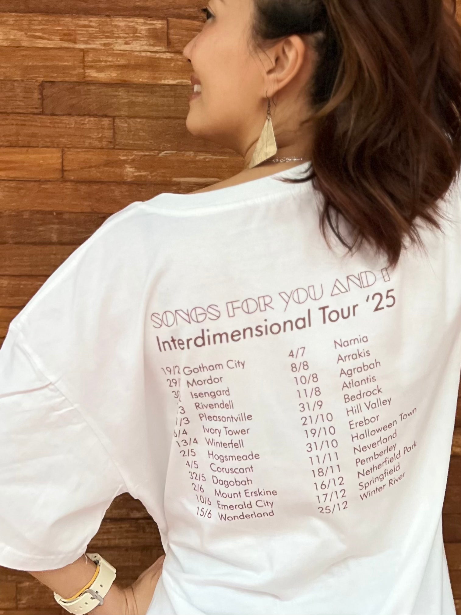 Songs For You and I : 100% Luxuriously Soft Cotton Tour T-shirt